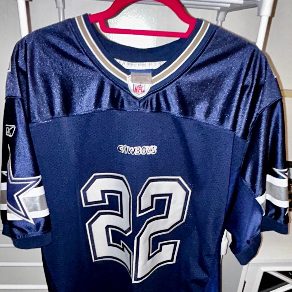 🏈Say What?! Who? 🫨Autographed Emmitt Smith Reebok NFL Jersey Number 22! - Picture 15 of 16